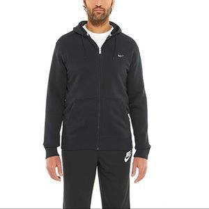 New NIKE black fleece Zipup hoodie XL